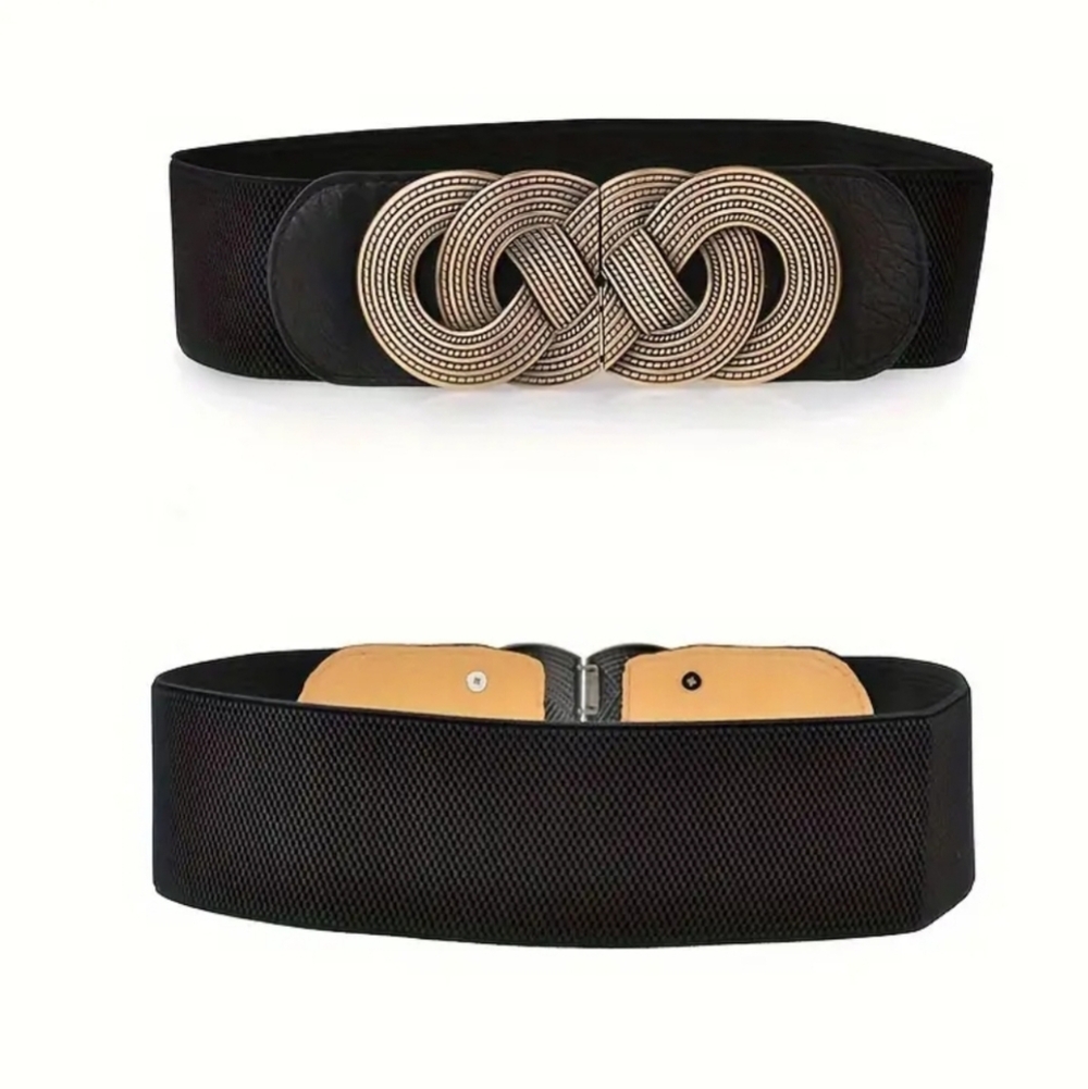 Elastic Metal Belt/ Decorate Wide Belt - Picture 9 of 9